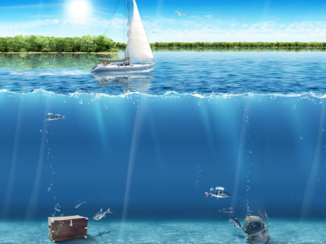 Beauty Of Ocean Animated Wallpaper - 1144x856 iWallHD - Wallpaper HD