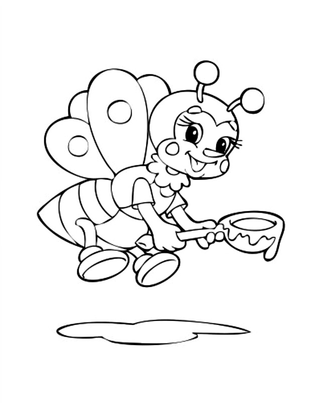 Bumble Bee Template Printable - AZ Coloring Pages