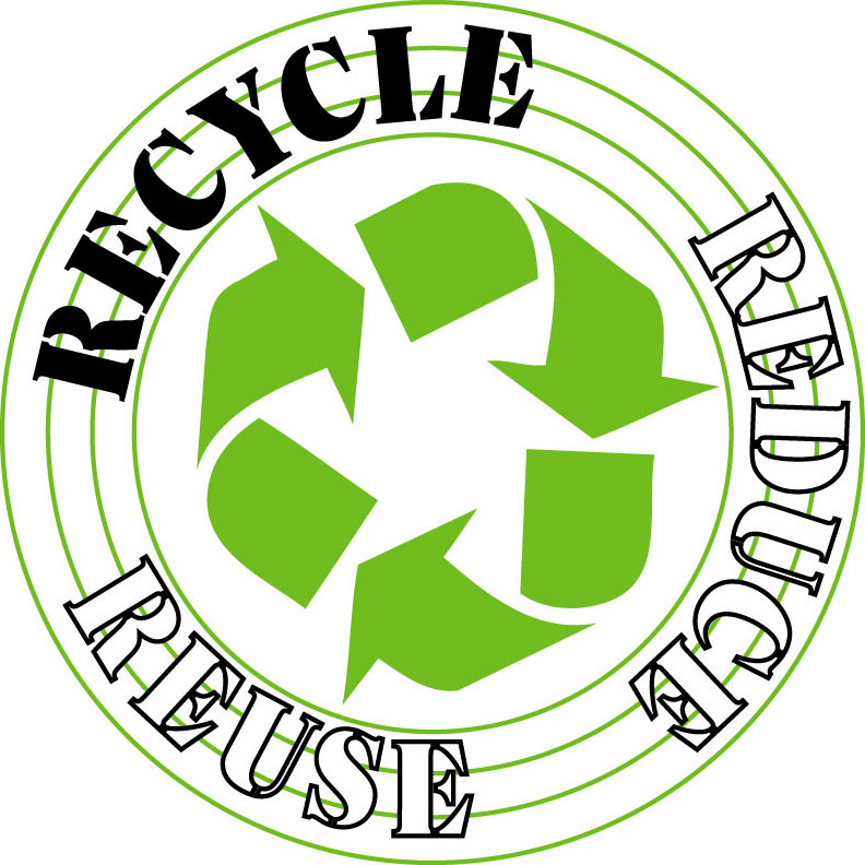 Recycling Sign Reuse Button Reduce Symbol Stock Vector Icon - Free ...