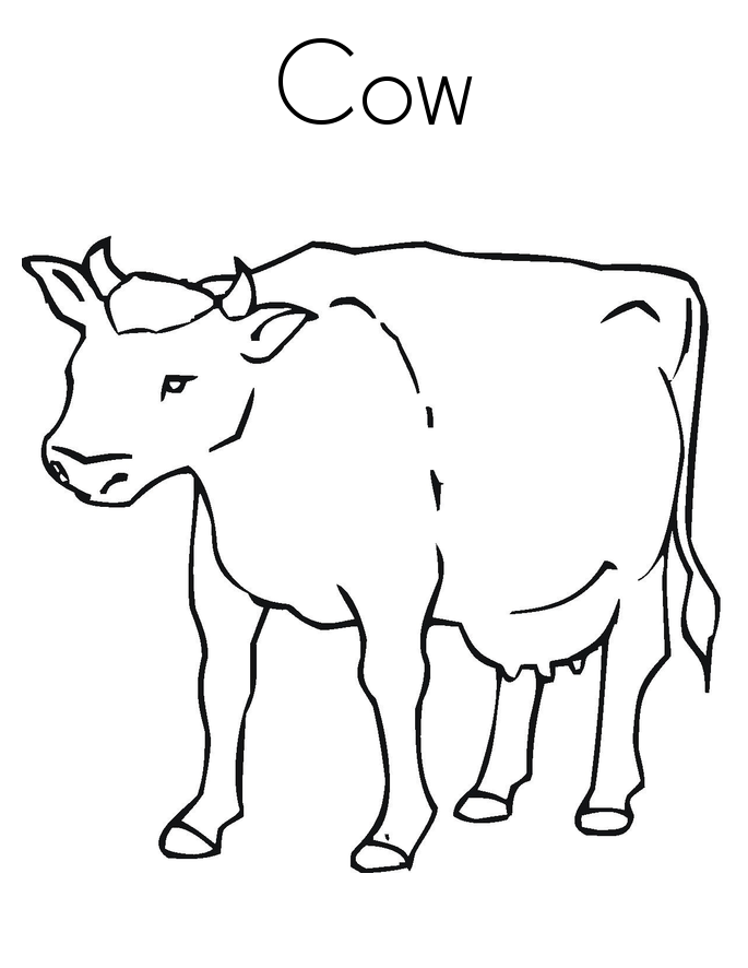 Cow-Coloring-Pages-Photos | Free coloring pages for kids