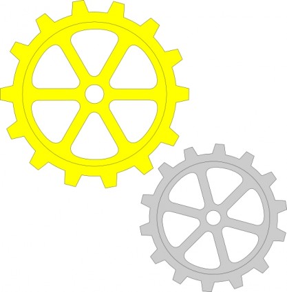 Gears clip art Vector clip art - Free vector for free download
