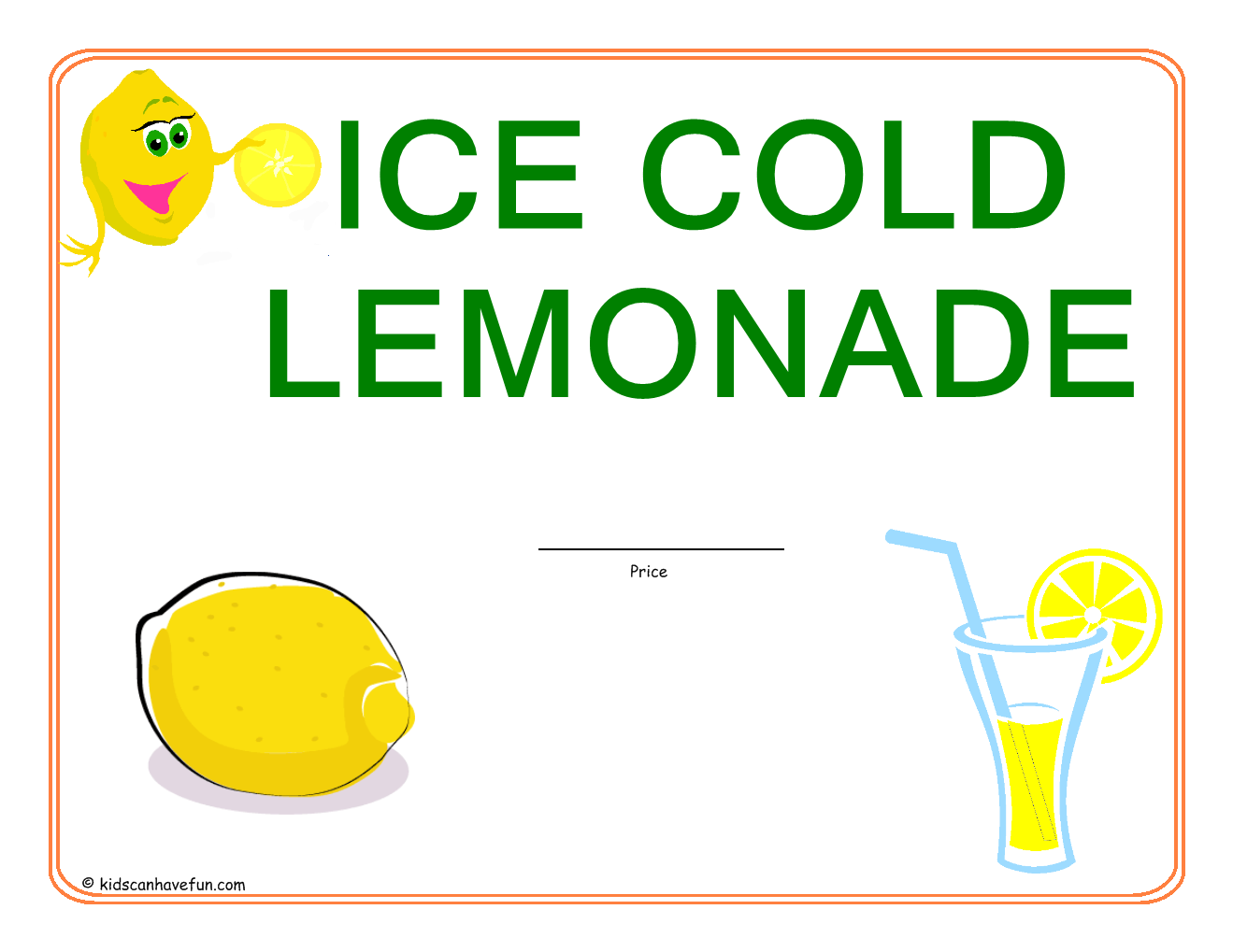 LemonadeStandSign - KidsCanHaveFun Blog