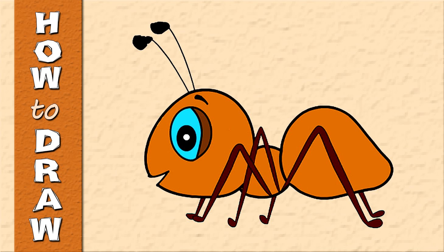 Kids Educational Series - How to draw an Ant - Drawings for kids ...