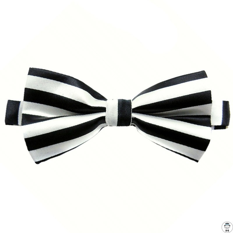 Black And White Bow Tie