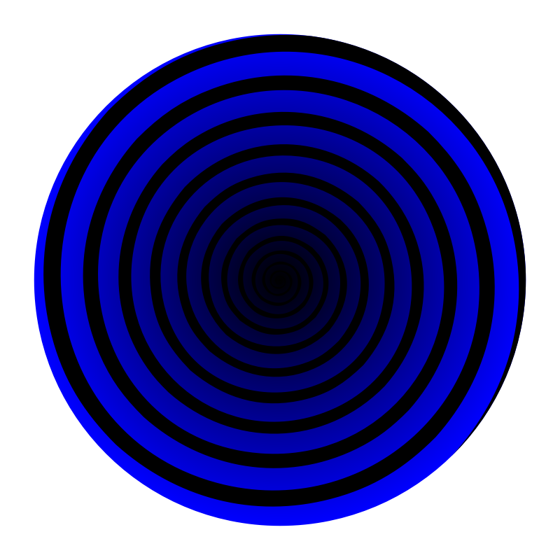 Clipart - Blue Spiral
