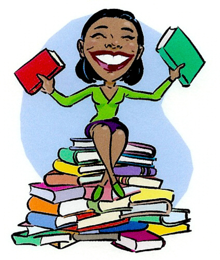 clipart woman reading book - photo #48