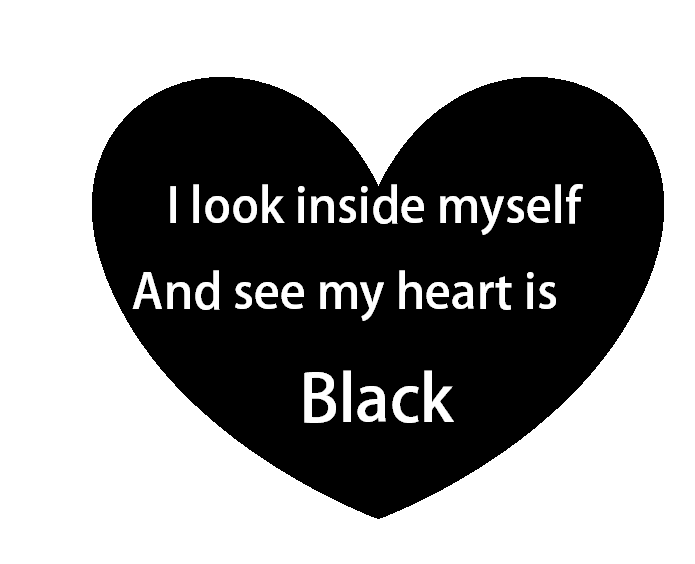 Black heart, white background by lovethebeatles4ever on DeviantArt