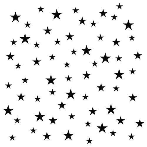The Crafter's Workshop Random Stars 6 x 6 Doodling Template