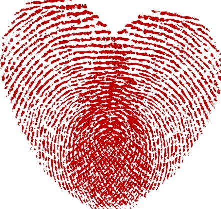 Free Red Fingerprint With Heart Inside » TitanUI