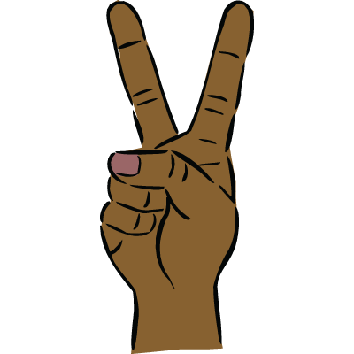 Peace Finger - Cliparts.co