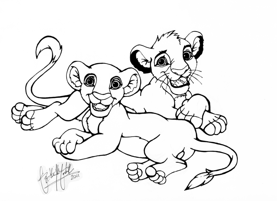 Lion King Simba Coloring Pages Tattoo Page 2