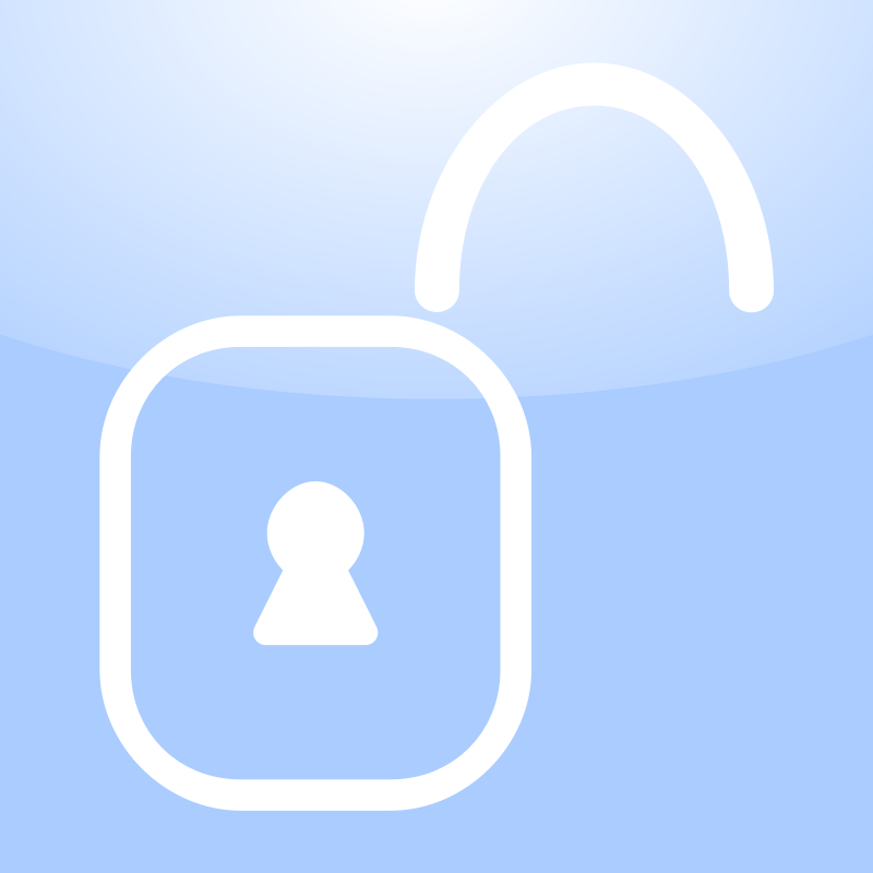Clipart - Unlocked Lock Icon