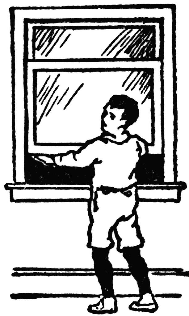 Boy Opening Window | ClipArt ETC