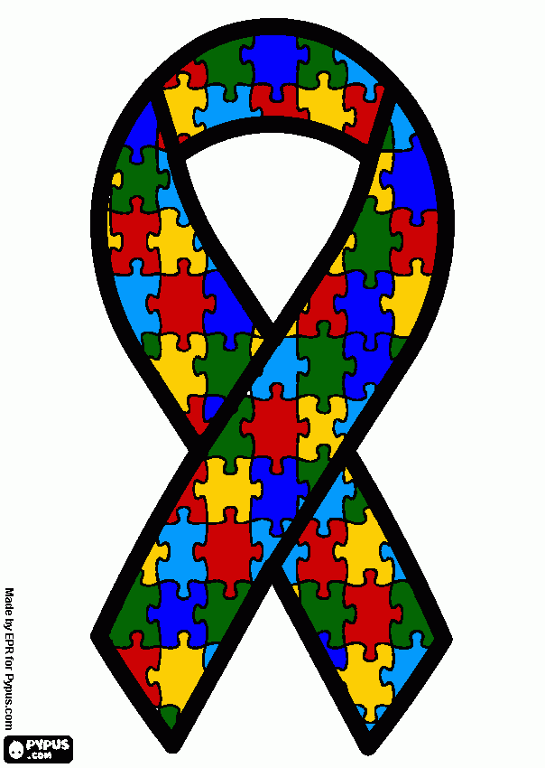 Pix For > Autism Ribbon Clip Art