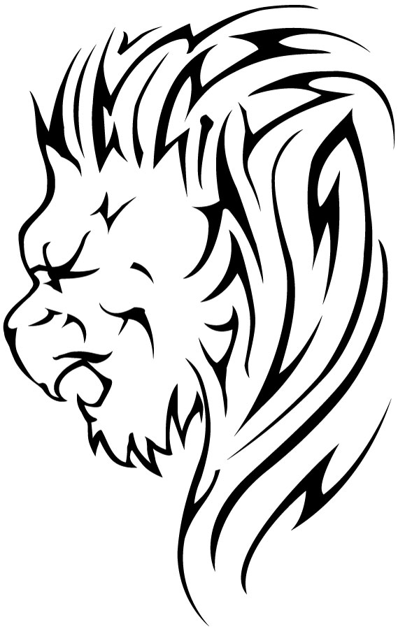 nedagoka: tribal tattoos of lions