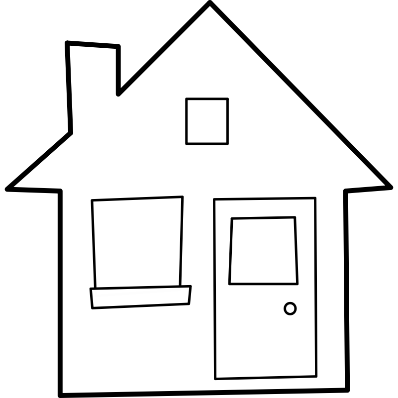 Pix For > Clipart House Outline