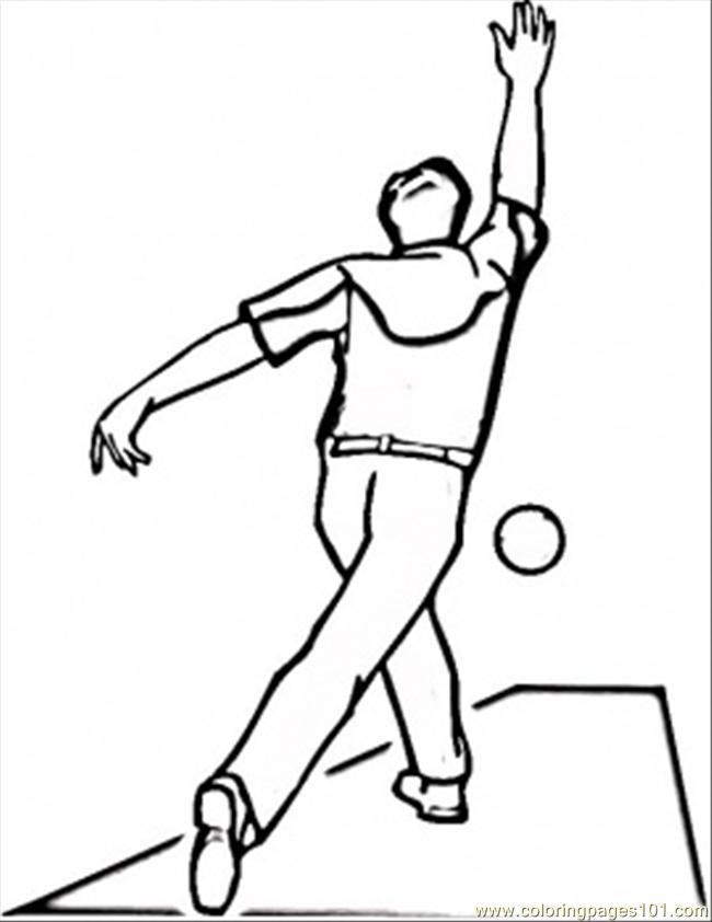 bowler Colouring Pages (page 2)