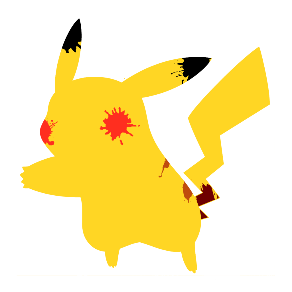 Pikachu 3 Paint Splatter Graphics - ClipArt Best - ClipArt Best