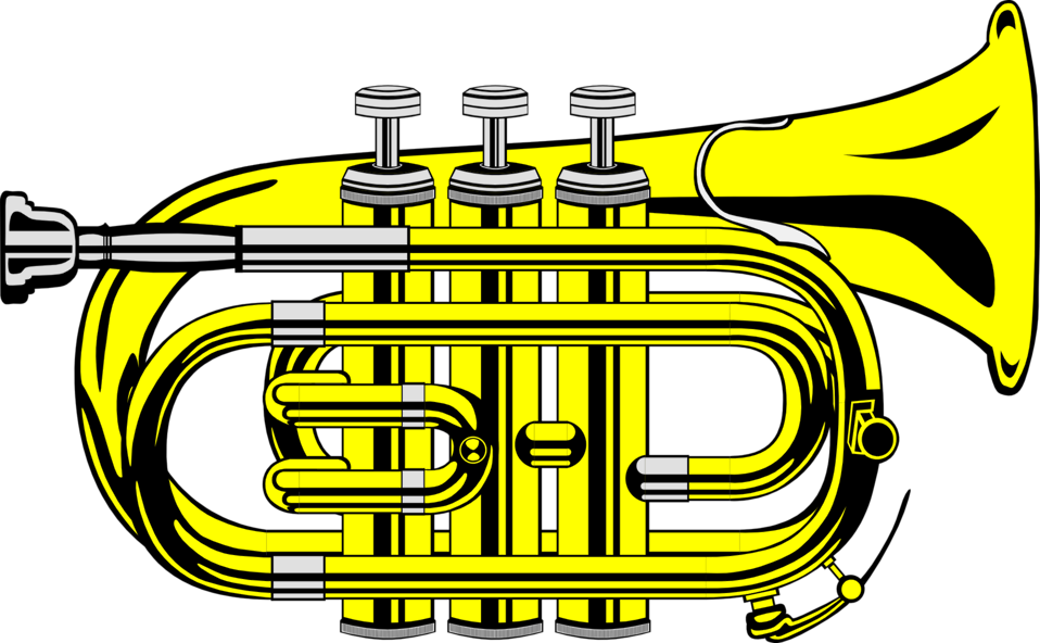 Public Domain Clip Art Image | Pocket Trumpet | ID: 13957440613382 ...