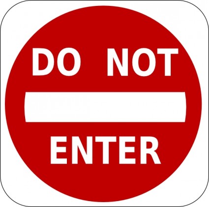 Do Not Enter Sign clip art Vector clip art - Free vector for free ...