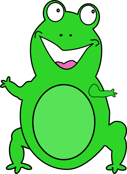 Happy Frog clip art - vector clip art online, royalty free ...