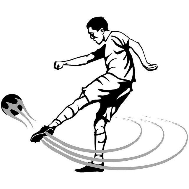 Volleyshot Soccer Player Vector | Flickr - Photo Sharing!