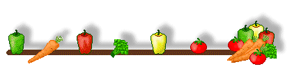 Vegetable and Fruit Clip Art - Vegetable Dividers or Linebars