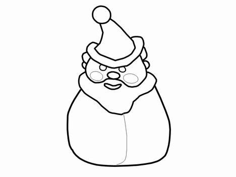 Christmas Clip Art – Santa and Rudolph PowerPoint Template