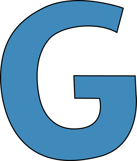 Blue Alphabet Letter G Clip Art - Blue Alphabet Letter G Image
