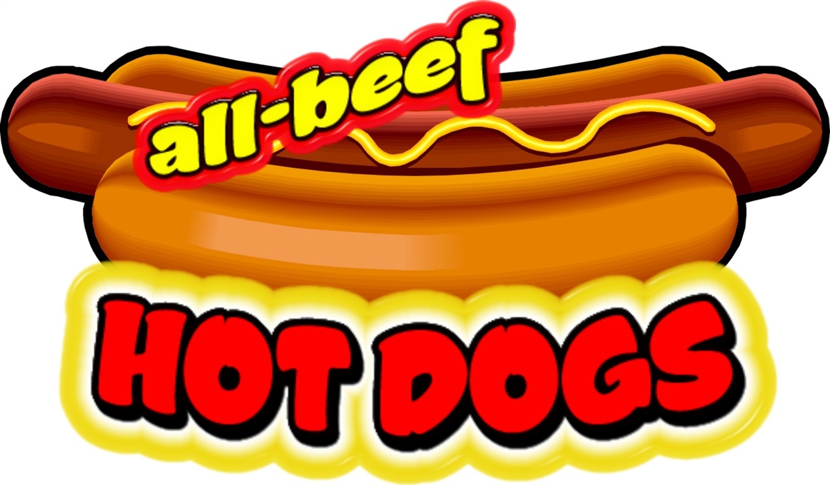 All Beef Hot Dog Decals
