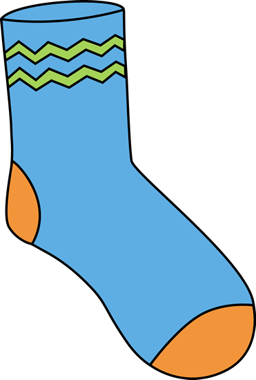Blue Sock Clip Art - Blue Sock Image