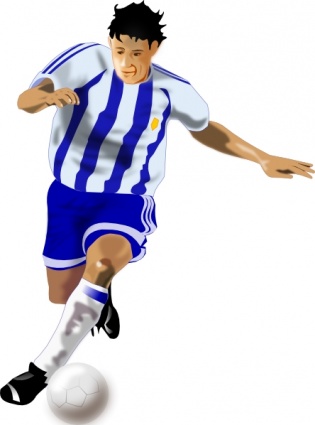 Futbolista Soccer Player clip art - Download free Sport vectors