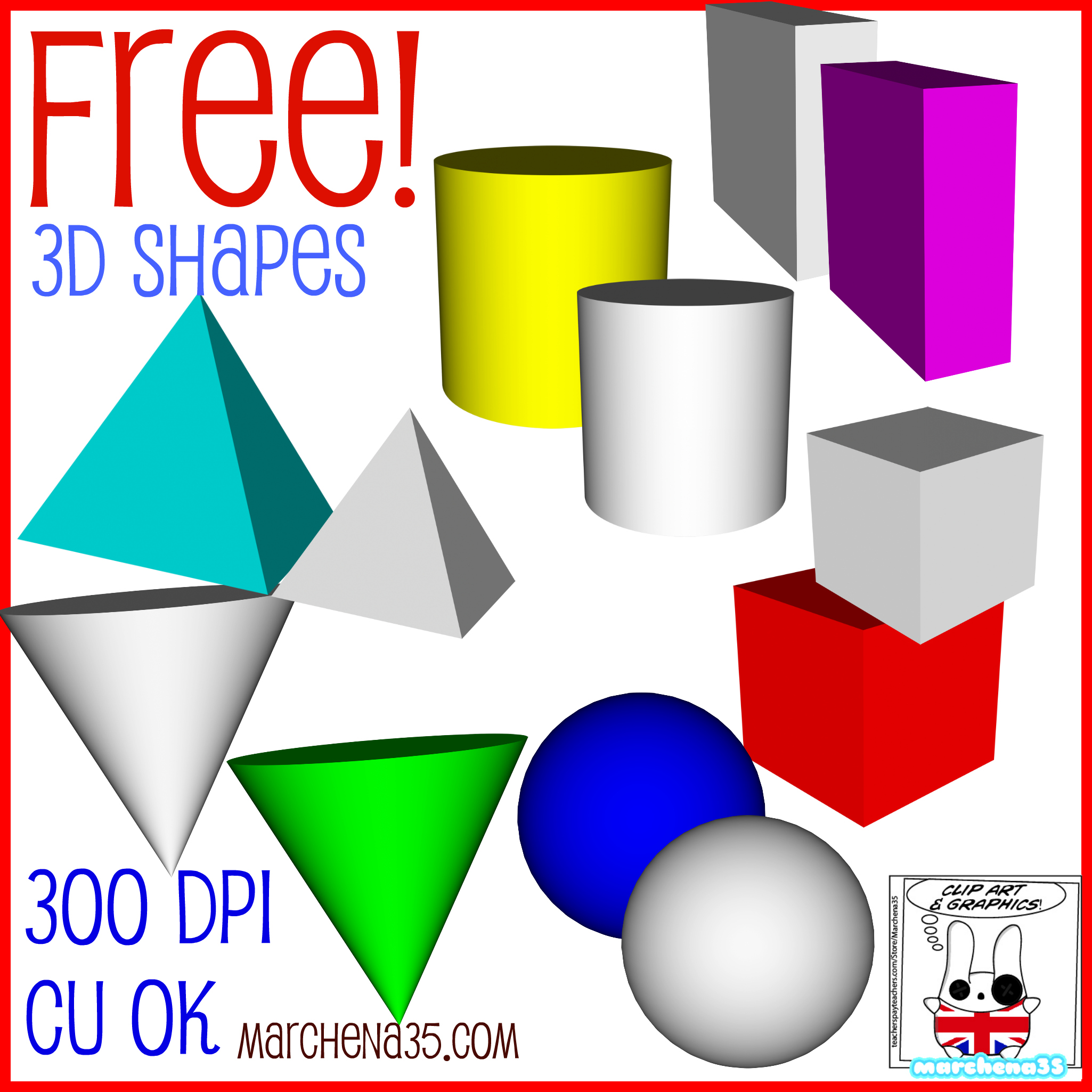 Away With The Pixels | New Free Clip Art – Shapes