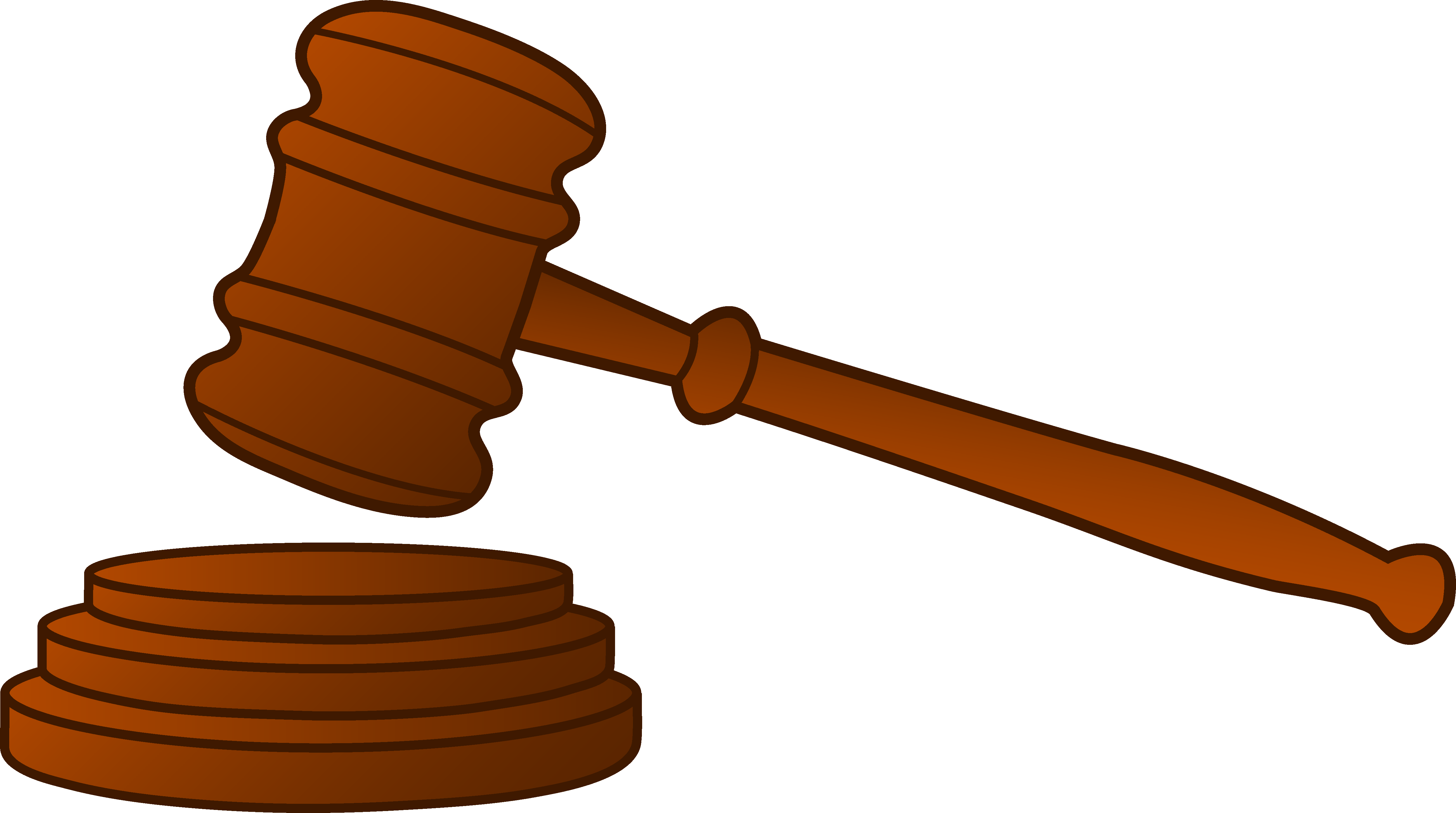 Wooden Court Gavel - Free Clip Art