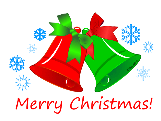 Original Free Christian Clip Art: Red and Green Christmas Bells ...