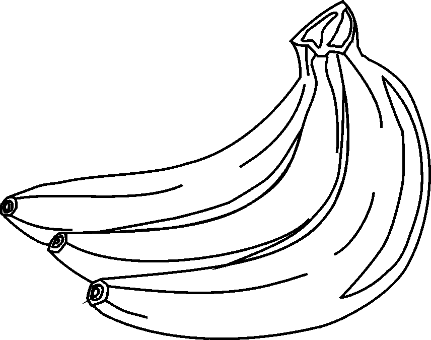 Banana Line Drawing