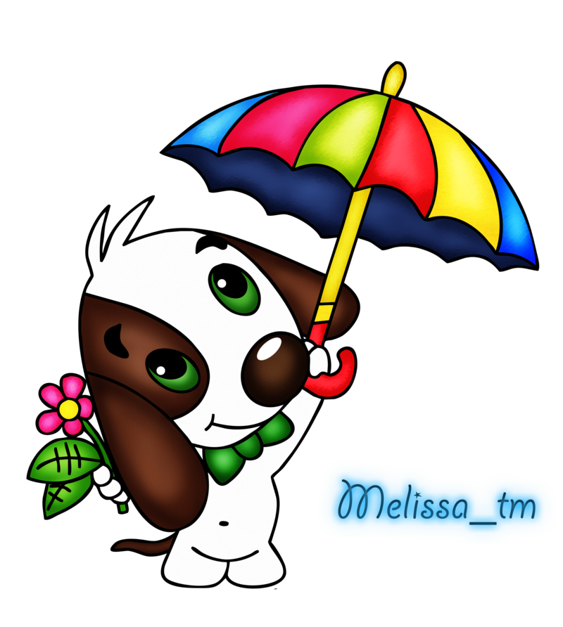 deviantART: More Like cute dog with umbrella png by Melissa-tm