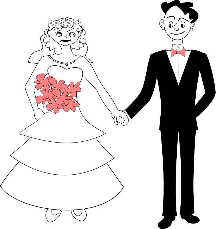 Clipart - Bride and Groom
