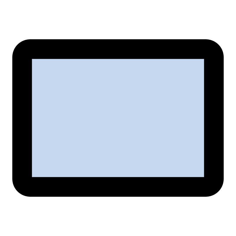 Clipart - primary tool rectangle
