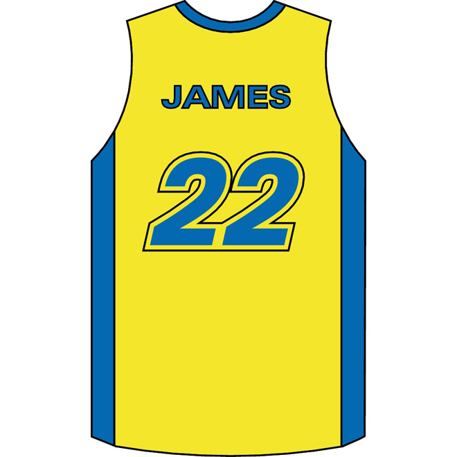 BASKETBALL JERSEY SIDE VIEW VECTOR - Download at Vectorportal
