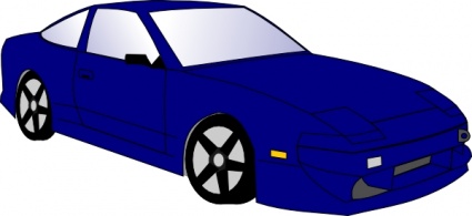 Free Blue Sports Car Clip Art Car Pictures