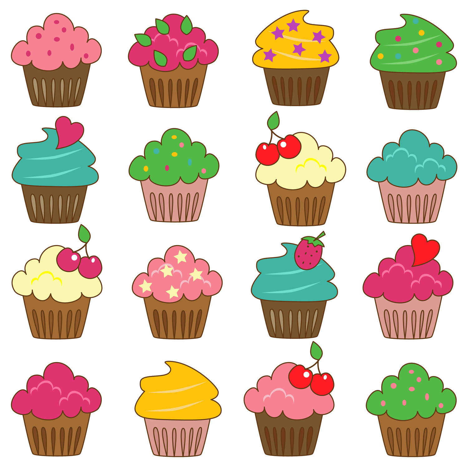 Cupcakes Clipart Border | Clipart Panda - Free Clipart Images