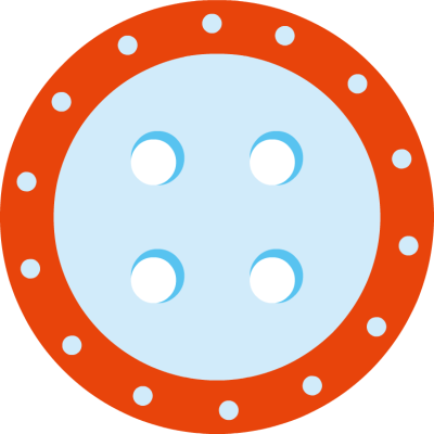 Round Blue Button with Red Border - Free Clip Arts Online | Fotor ...