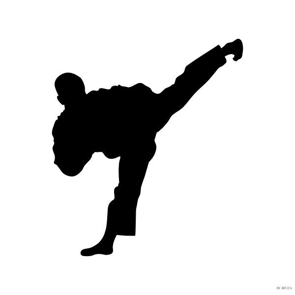Karate Patada clip art - vector clip art online, royalty free ...
