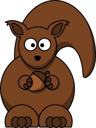 Cartoon Squirrel clip art - Download free Animal vectors