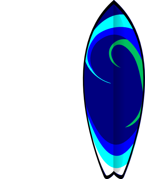 Surfboard clip art - vector clip art online, royalty free & public ...