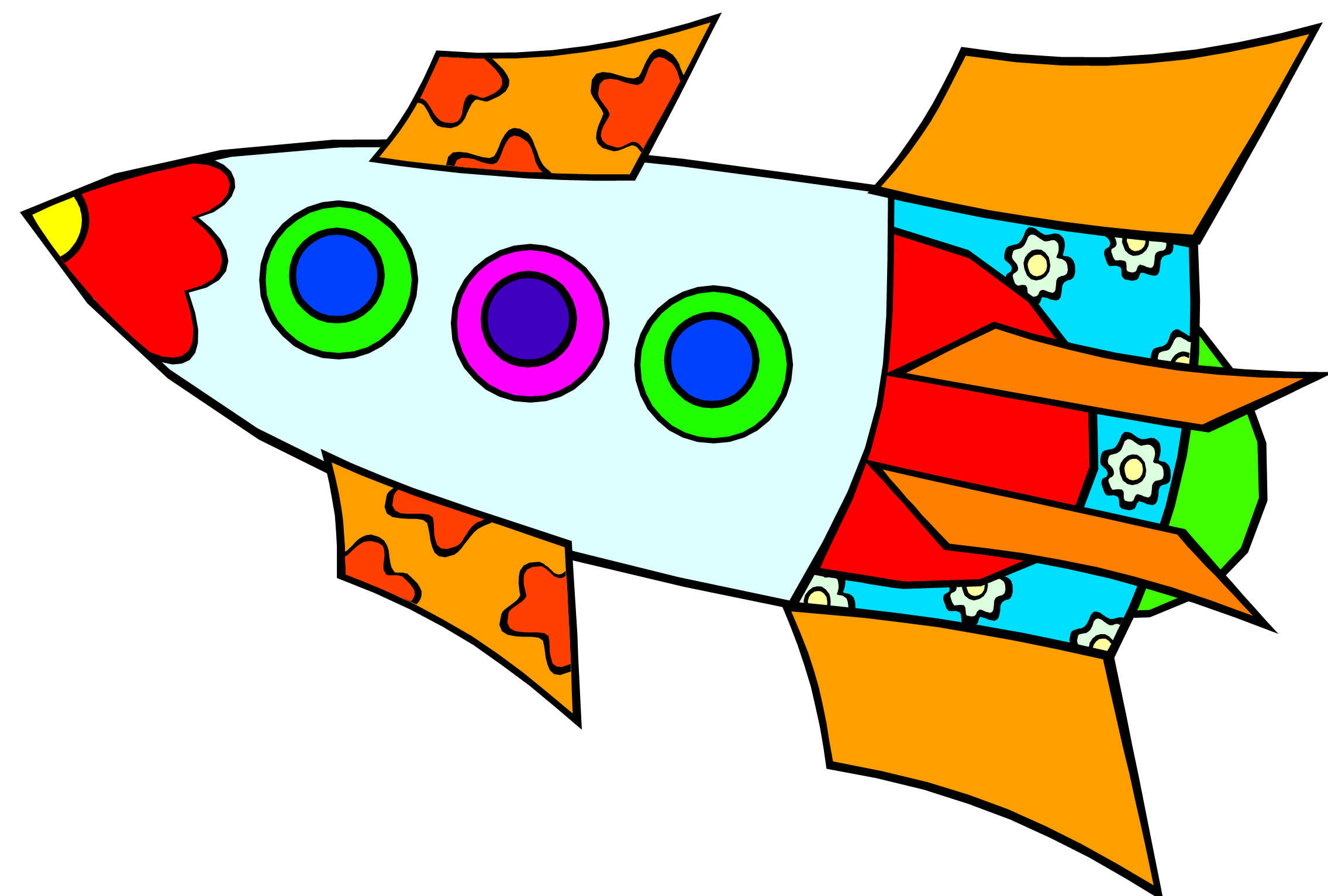 Images For > Simple Rocket Ship Drawing