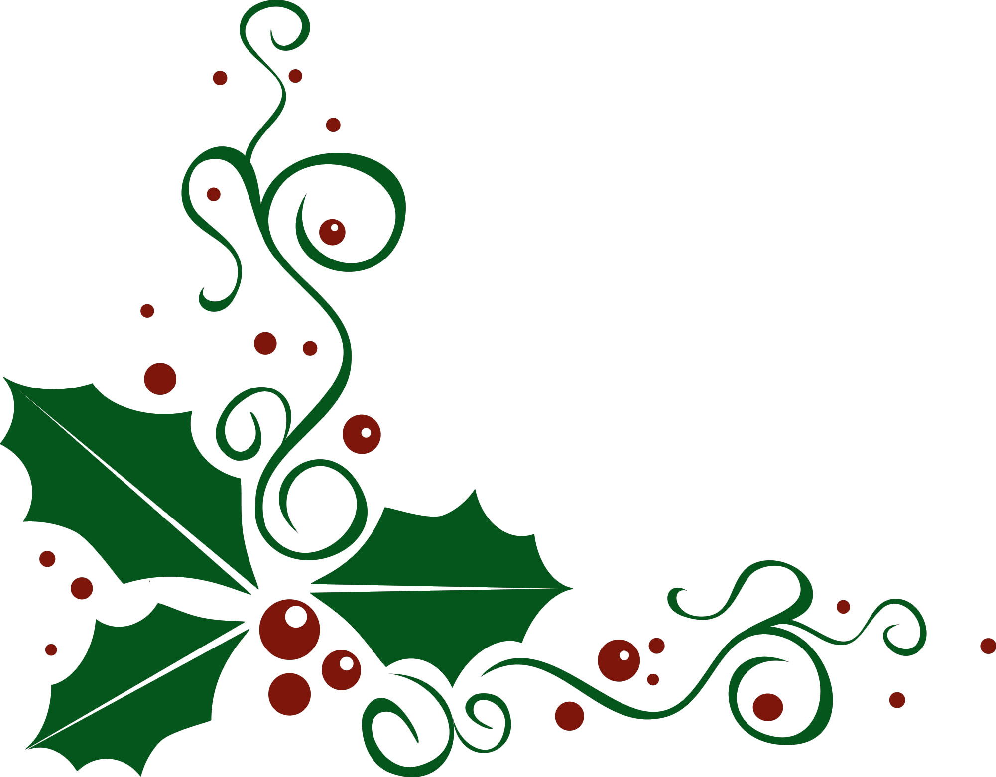 free clipart christmas holly borders - photo #20