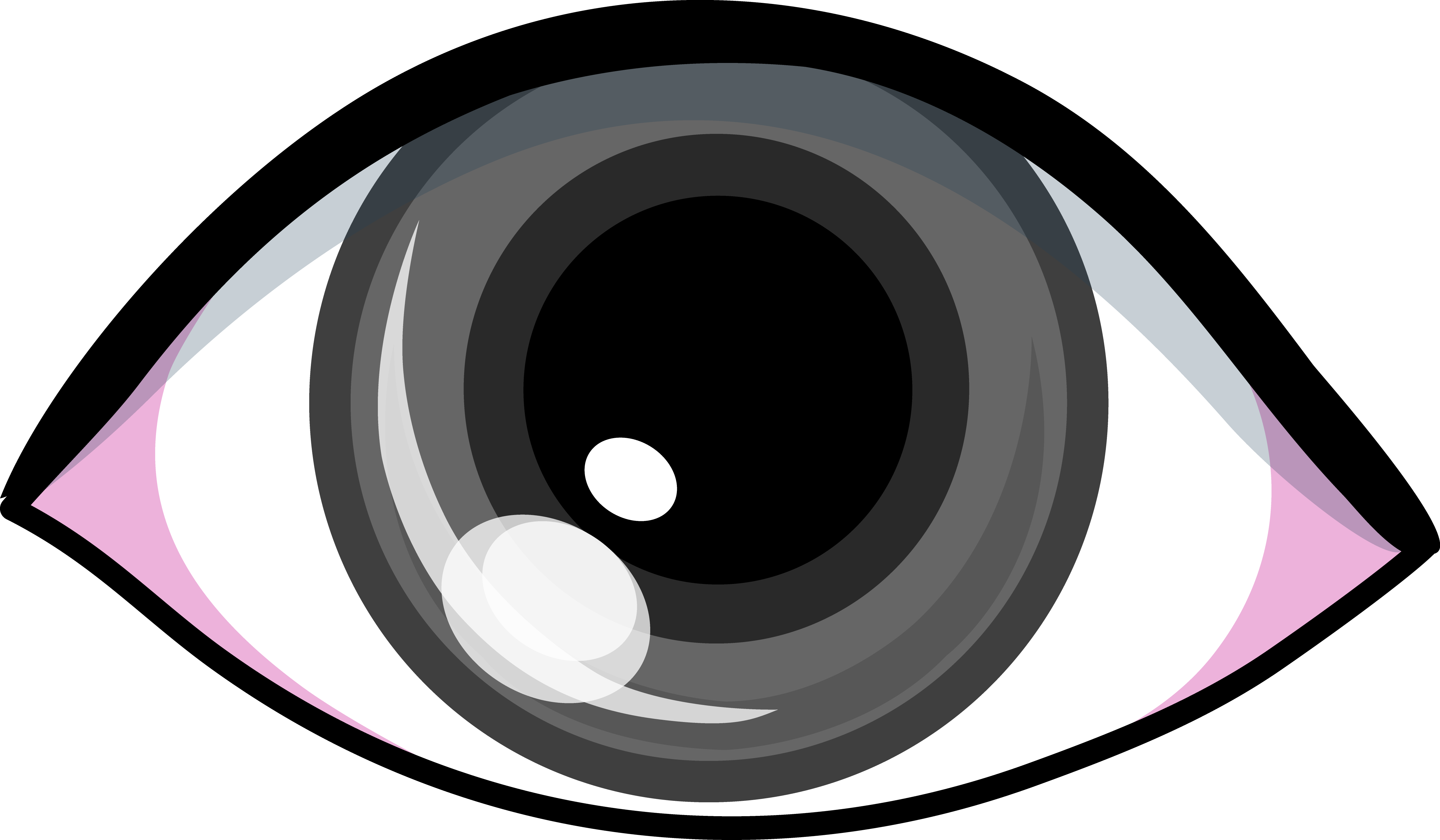 Grey Eye Clip Art Design - Free Clip Art