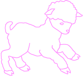 Spring Clip Art, Baby Lamb